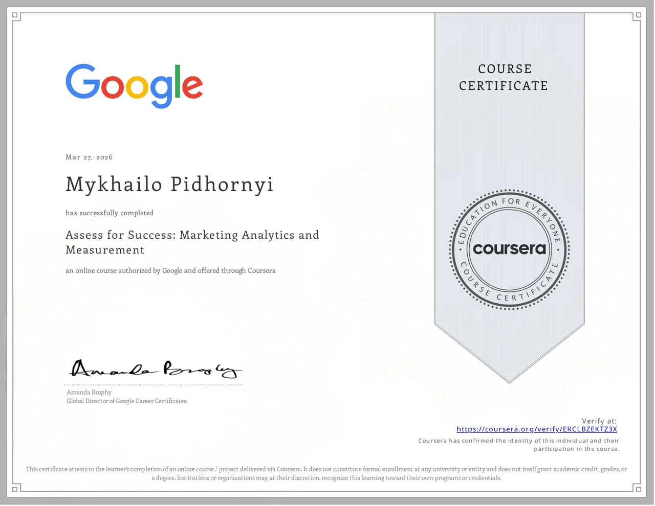 Assess for Success: Marketing Analytics and Measurement